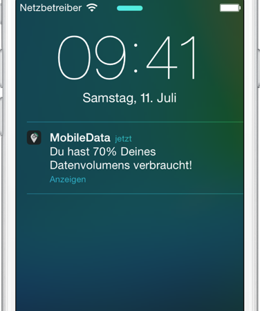 MobileData Push-Nachricht