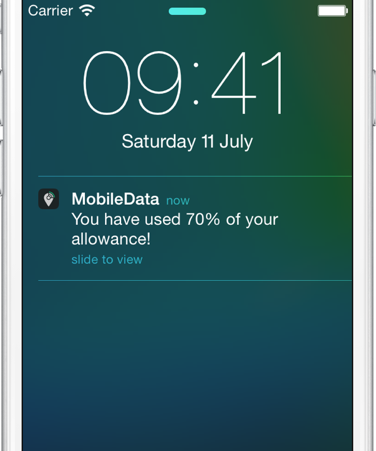 MobileData Push-Notification